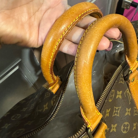 Louis Vuitton Brown and Tan Duffel Bag - Picture 2 of 14